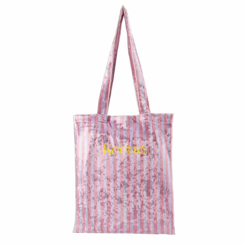 KEENA. KEENA＜キーナ＞ プリント トートバッグ PINK