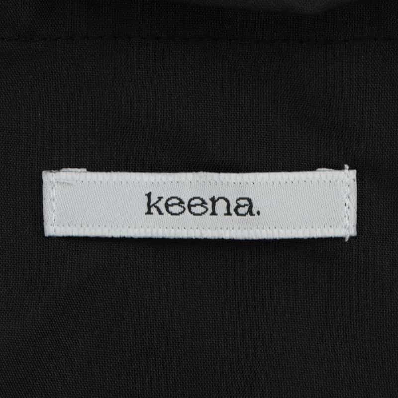KEENA. KEENA＜キーナ＞ バーニーズ　ニューヨーク限定ストライプ柄トートバッグ BLACK