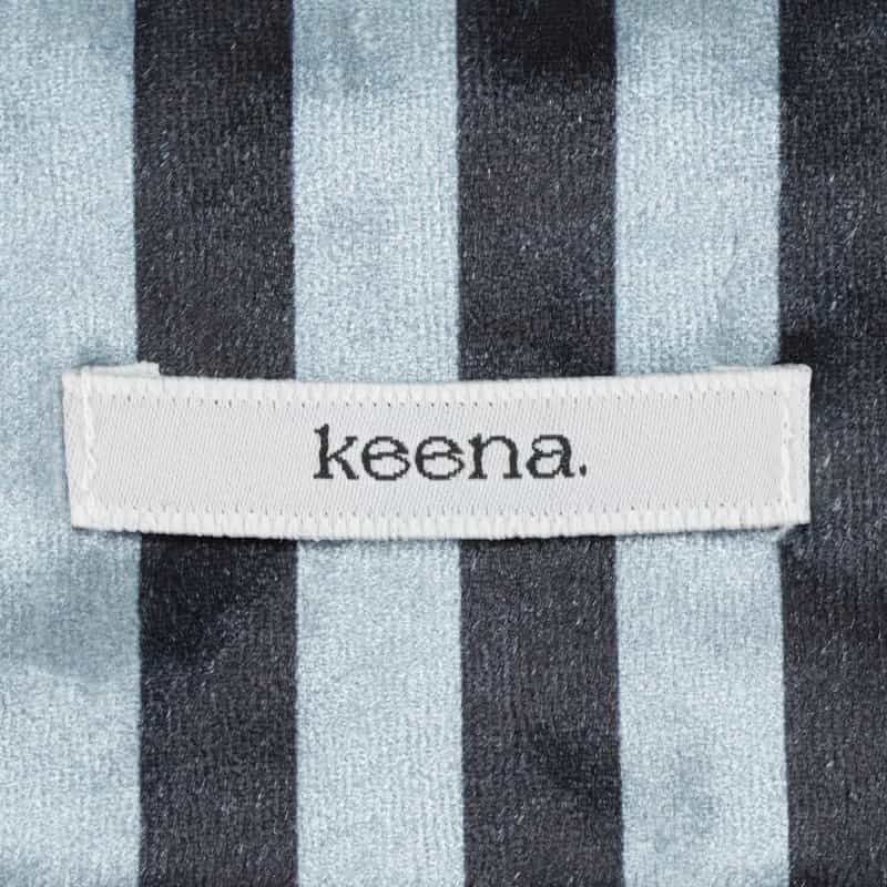 KEENA. KEENA＜キーナ＞ バーニーズ　ニューヨーク限定ストライプ柄ミニポーチ BLACK