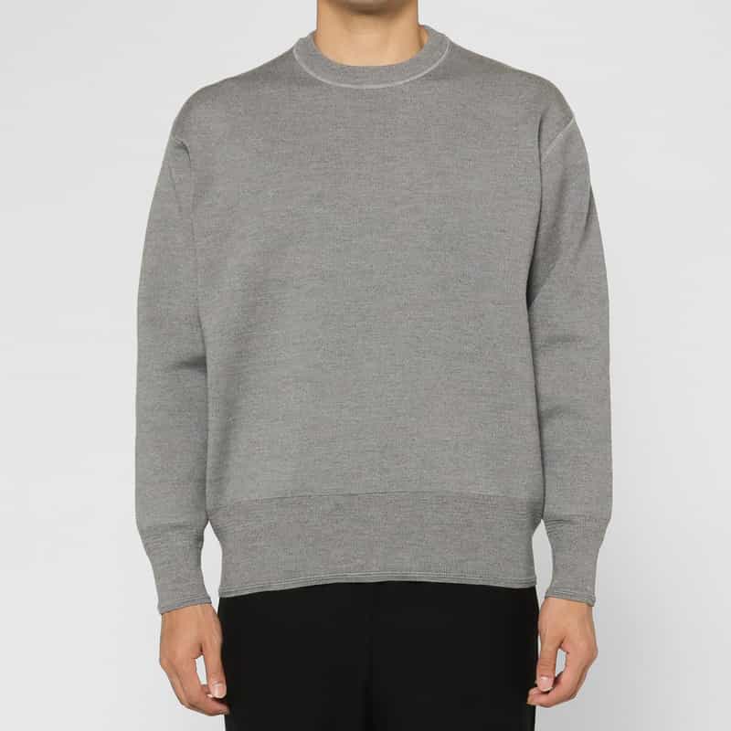 PIPPIOLINO PIPPIOLINO＜ピッピオリーノ＞  バーニーズ　ニューヨーク限定クルーネックニットプルオーバー LT GRAY