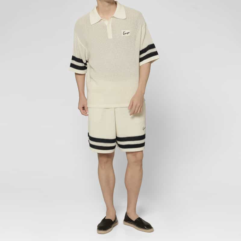 KENZO KENZO＜ケンゾー＞ メッシュ素材ショーツ OFF WHITE