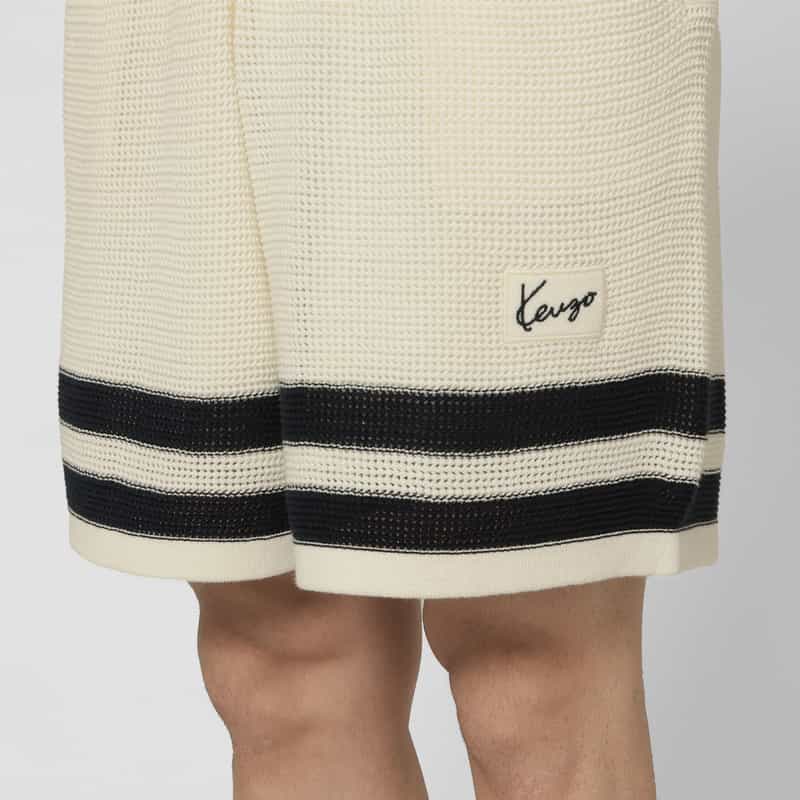 KENZO KENZO＜ケンゾー＞ メッシュ素材ショーツ OFF WHITE