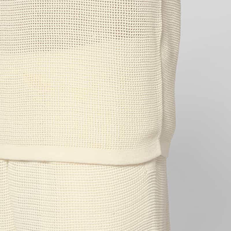 KENZO KENZO＜ケンゾー＞ メッシュ素材ニットポロシャツ OFF WHITE