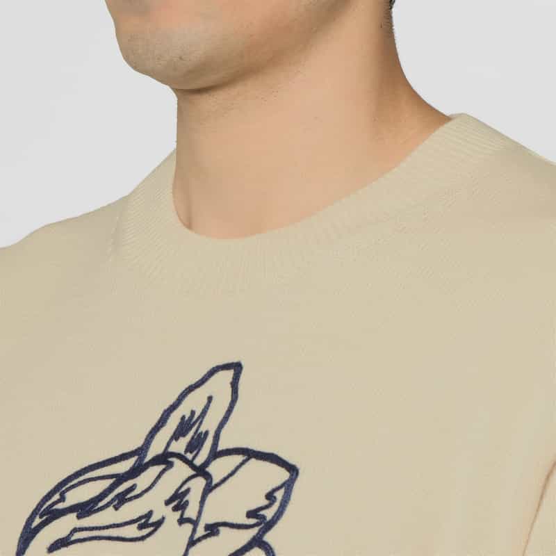 KENZO KENZO＜ケンゾー＞ グラフィックニットプルオーバー OFF WHITE