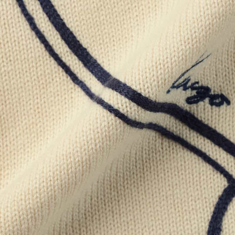 KENZO KENZO＜ケンゾー＞ グラフィックニットプルオーバー OFF WHITE