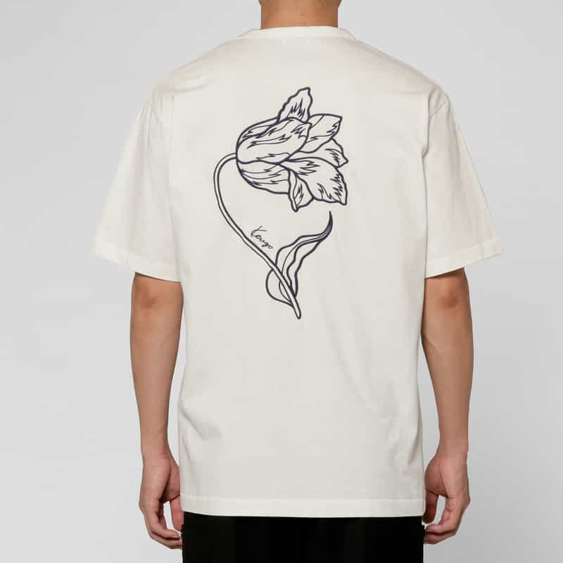KENZO KENZO＜ケンゾー＞ ロゴ入りTシャツ OFF WHITE