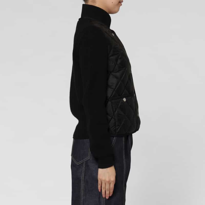 MONCLER MONCLER＜モンクレール＞ ハイブリッド ニットカーディガン BLACK
