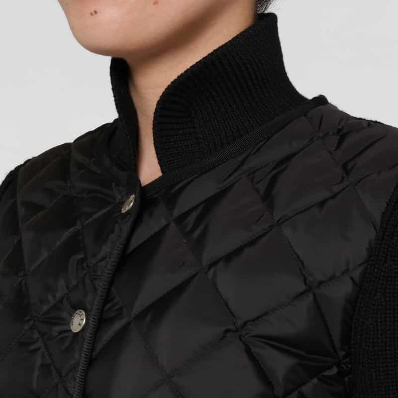 MONCLER MONCLER＜モンクレール＞ ハイブリッド ニットカーディガン BLACK