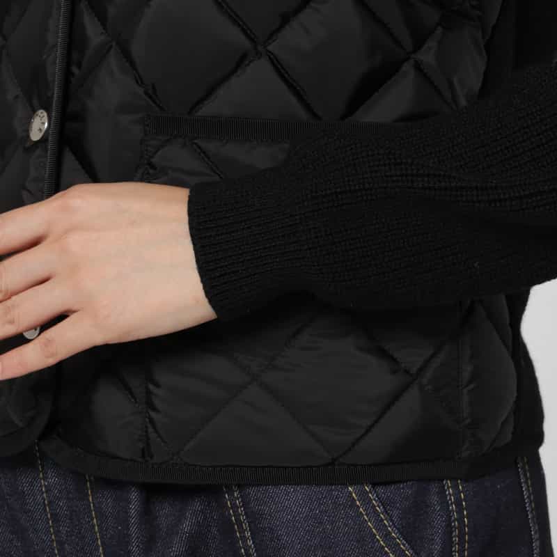 MONCLER MONCLER＜モンクレール＞ ハイブリッド ニットカーディガン BLACK
