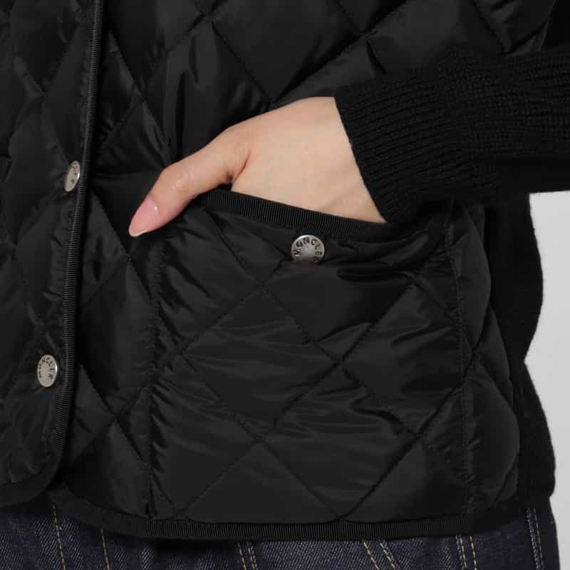 MONCLER MONCLER＜モンクレール＞ ハイブリッド ニットカーディガン BLACK