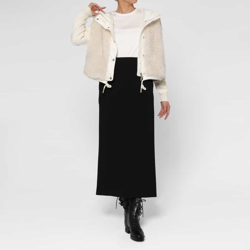 MONCLER MONCLER ＜モンクレール＞ ハイブリッド フーデッドダウンジャケット IVORY