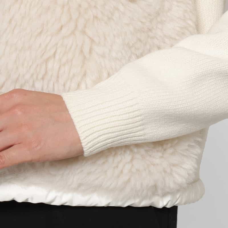 MONCLER MONCLER ＜モンクレール＞ ハイブリッド フーデッドダウンジャケット IVORY
