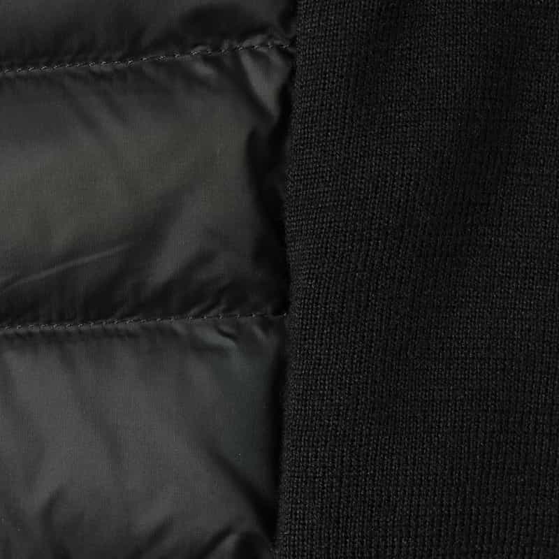 MONCLER MONCLER＜モンクレール＞ ハイブリッド ジップアップカーディガン BLACK