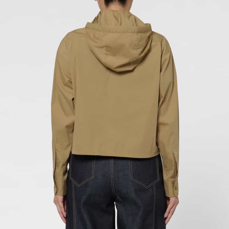 MONCLER MONCLER ＜モンクレール＞ ドローストリングフード付きシャツブルゾン BEIGE