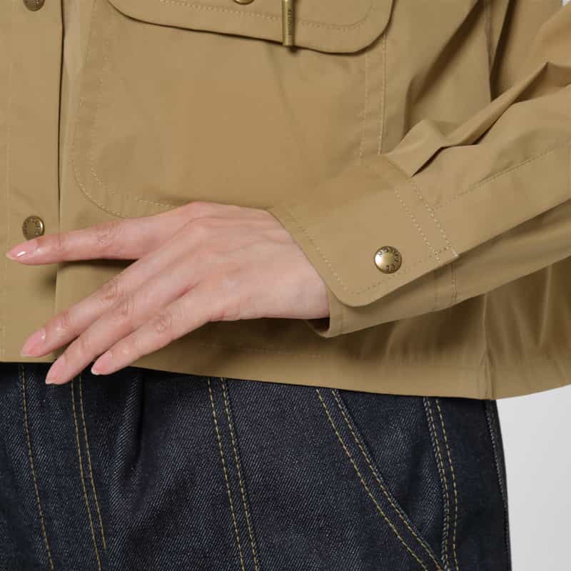 MONCLER MONCLER ＜モンクレール＞ ドローストリングフード付きシャツブルゾン BEIGE