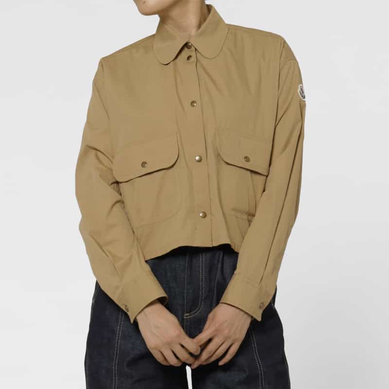 MONCLER MONCLER ＜モンクレール＞ ドローストリングフード付きシャツブルゾン BEIGE