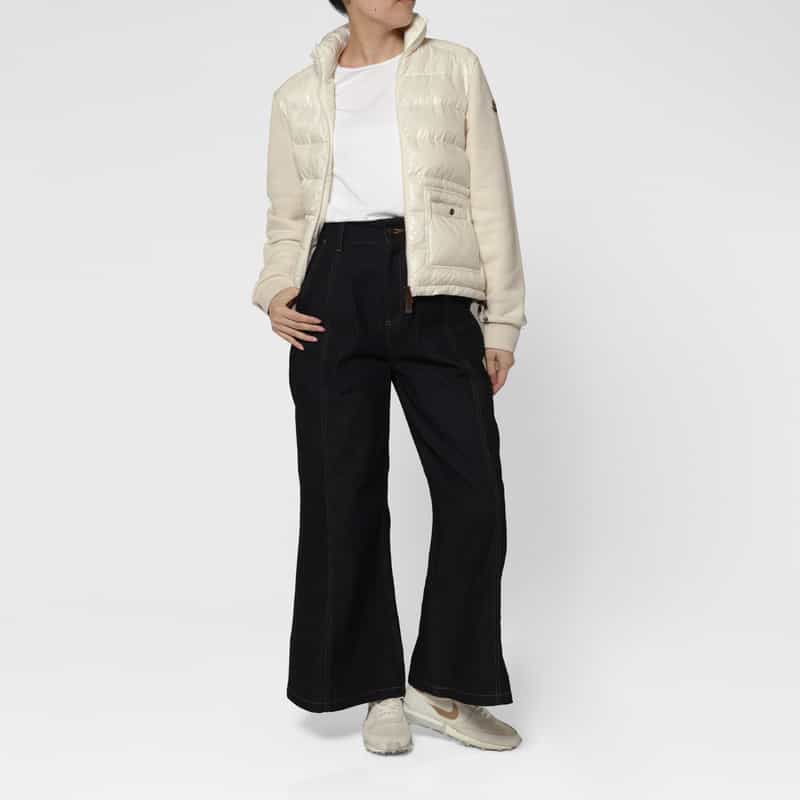 MONCLER MONCLER＜モンクレール＞ ハイブリッド ジップアップカーディガン WHITE