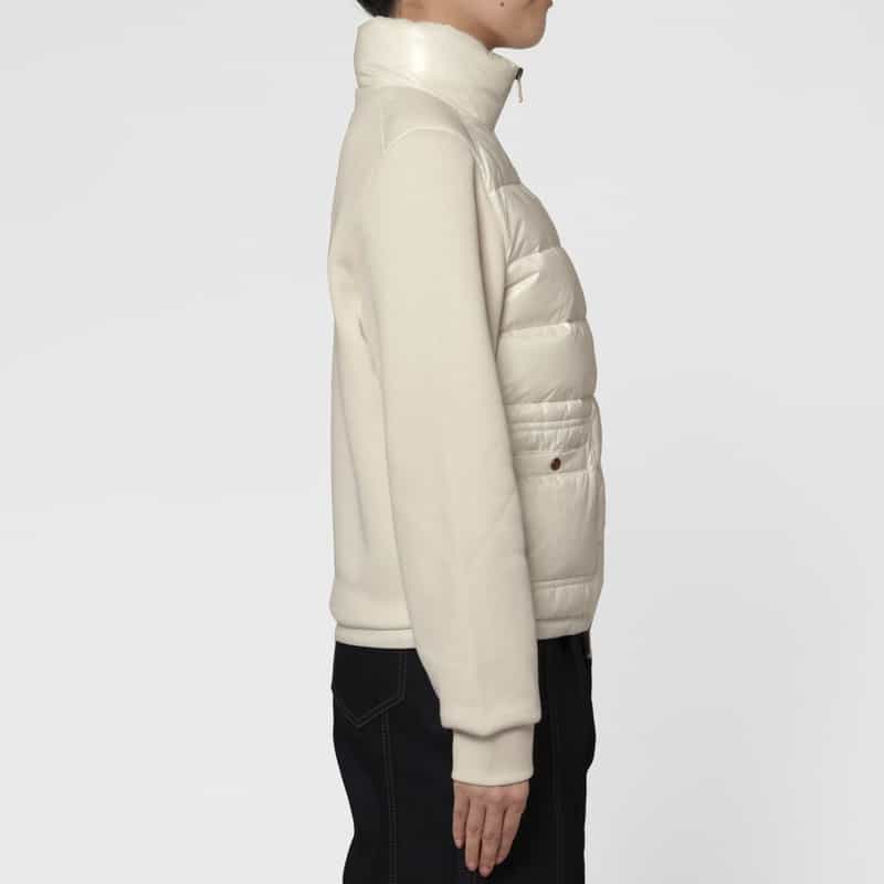 MONCLER MONCLER＜モンクレール＞ ハイブリッド ジップアップカーディガン WHITE