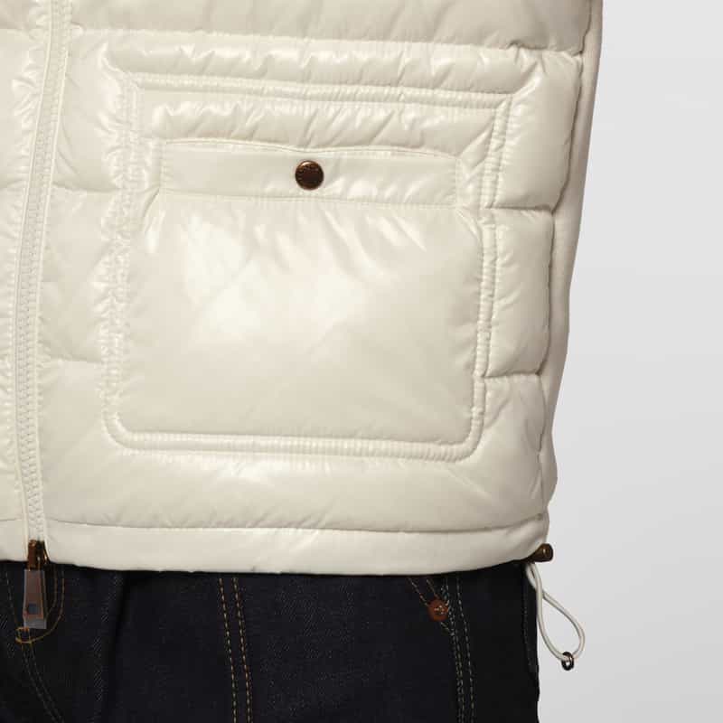 MONCLER MONCLER＜モンクレール＞ ハイブリッド ジップアップカーディガン WHITE