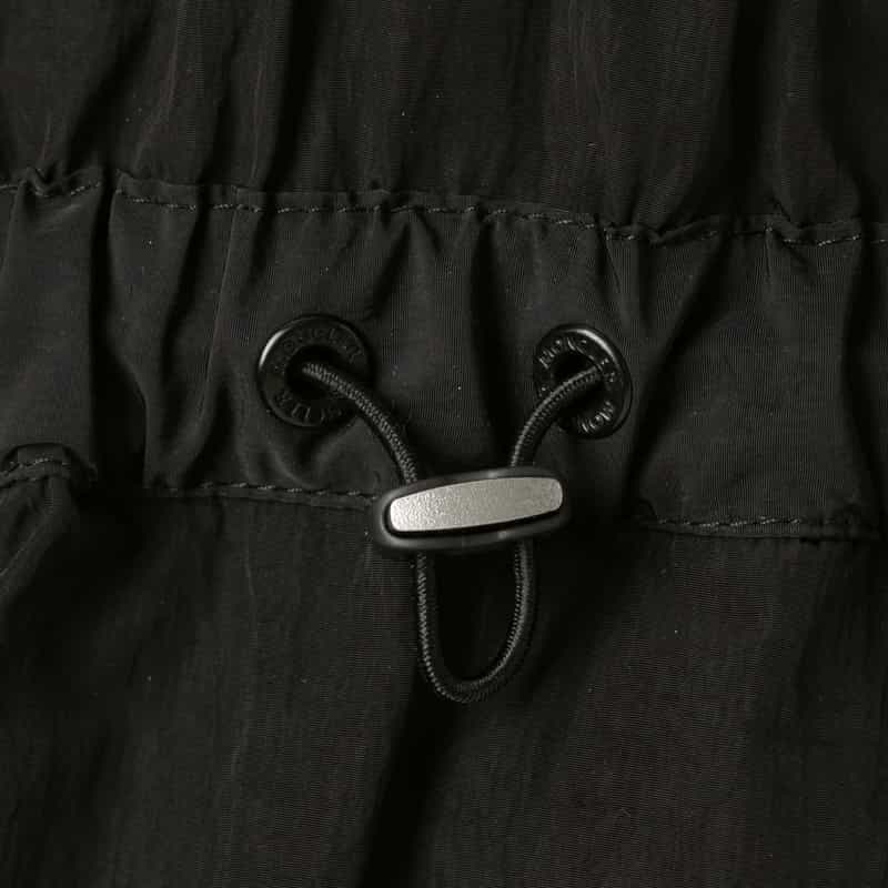 MONCLER MONCLER＜モンクレール＞ ハーフスリーブ ジップアップシャツドレス BLACK