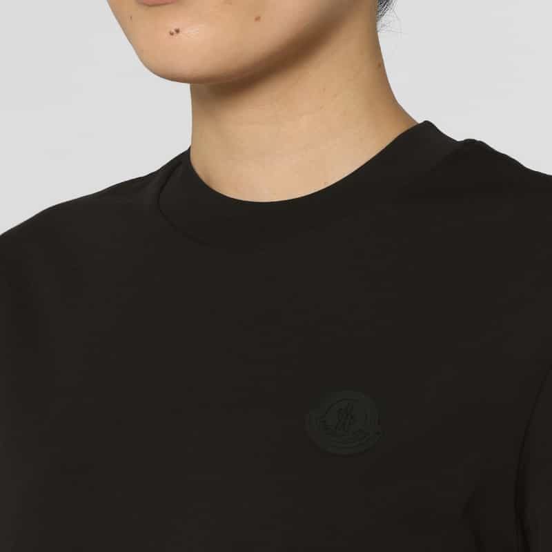 MONCLER MONCLER＜モンクレール＞ バッグラッフルデザイン 切替カットソー BLACK