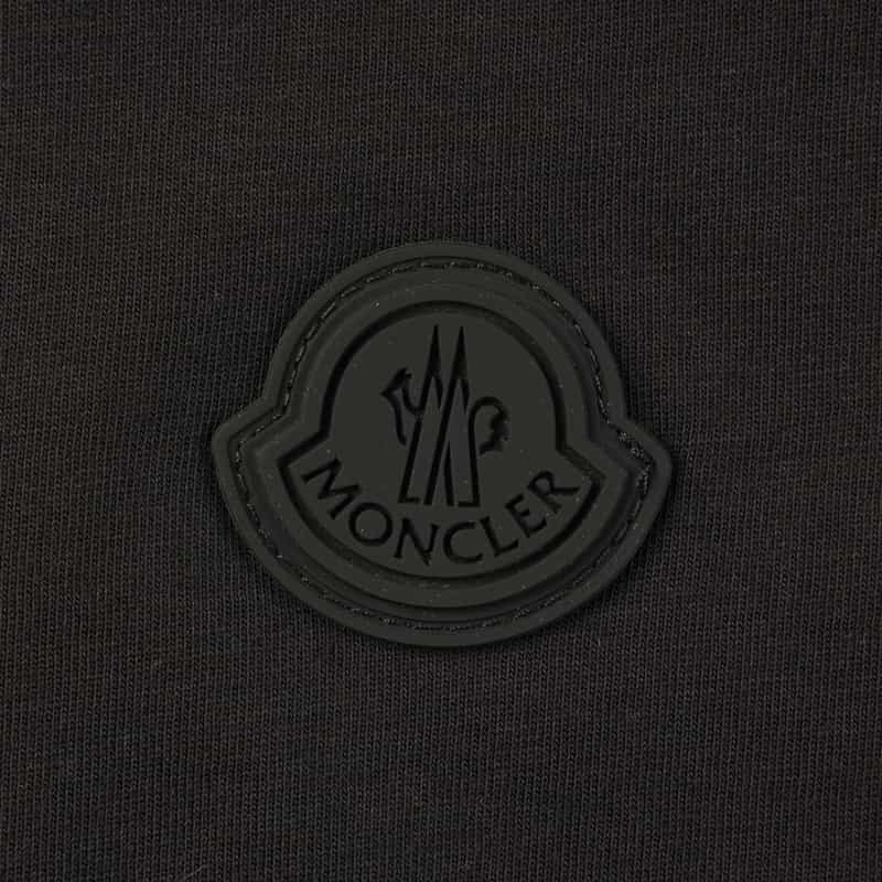 MONCLER MONCLER＜モンクレール＞ バッグラッフルデザイン 切替カットソー BLACK