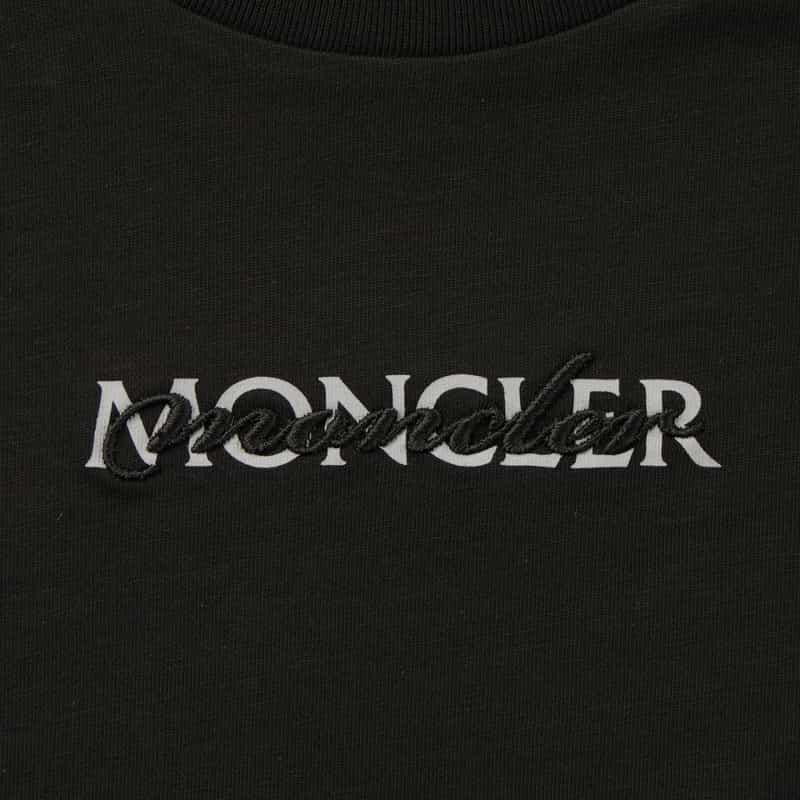 MONCLER MONCLER＜モンクレール＞ エンブロイダリーTシャツ BLACK