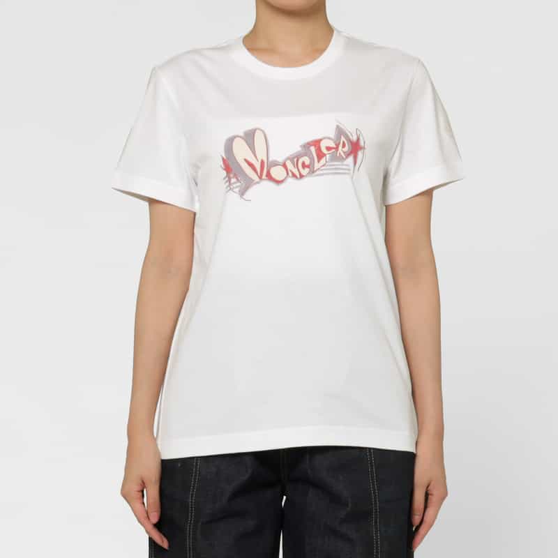 MONCLER MONCLER ＜モンクレール＞ ロゴプリントTシャツ WHITE