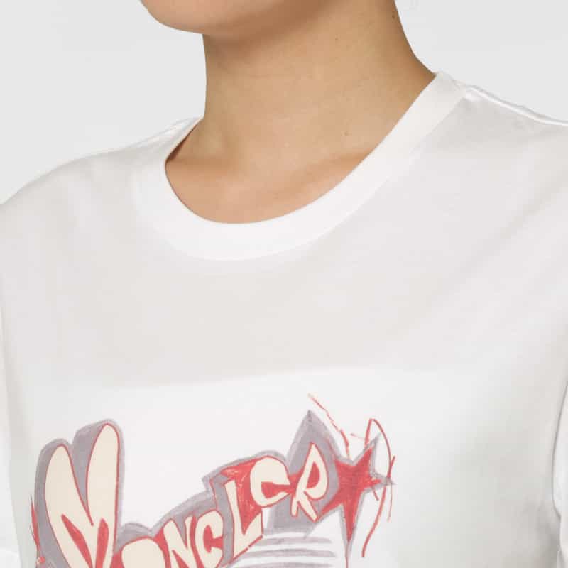 MONCLER MONCLER ＜モンクレール＞ ロゴプリントTシャツ WHITE