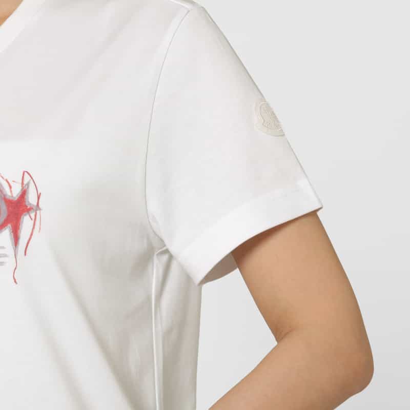 MONCLER MONCLER ＜モンクレール＞ ロゴプリントTシャツ WHITE