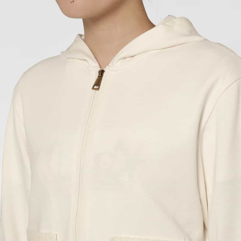 MONCLER MONCLER ＜モンクレール＞ ジップアップスウェットパーカー WHITE