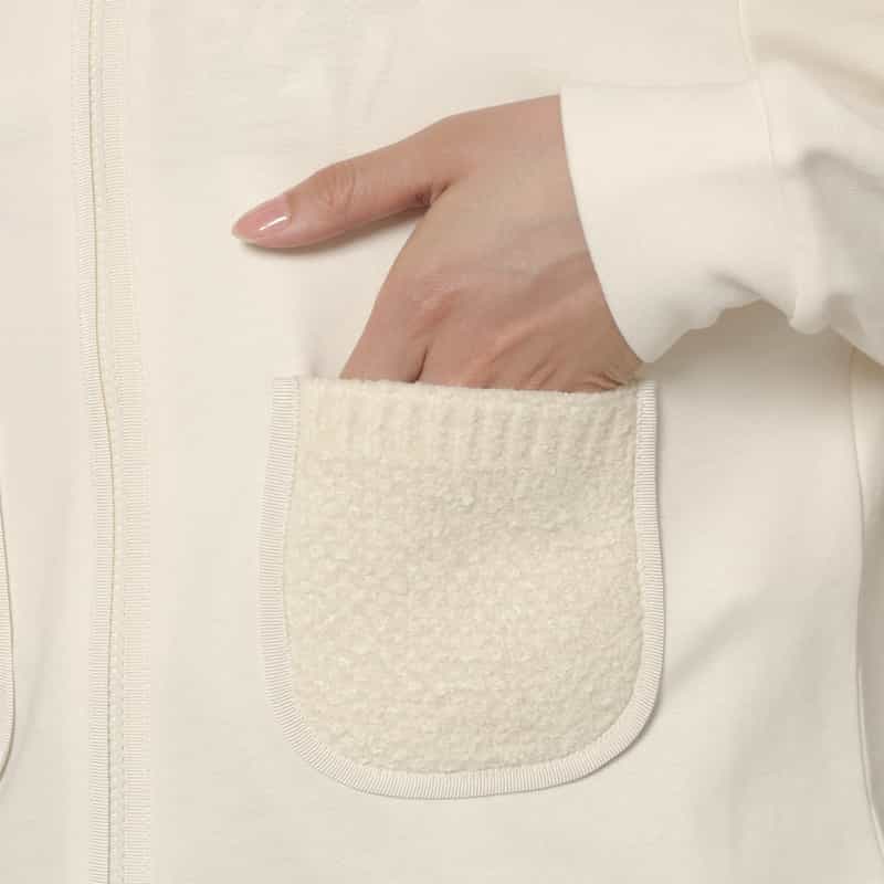 MONCLER MONCLER ＜モンクレール＞ ジップアップスウェットパーカー WHITE