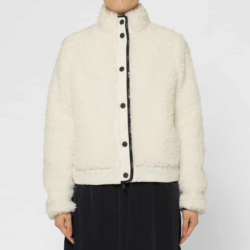 MONCLER MONCLER＜モンクレール＞ フリース ボタンダウンジャケット WHITE