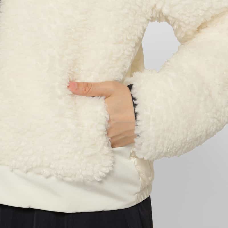 MONCLER MONCLER＜モンクレール＞ フリース ボタンダウンジャケット WHITE
