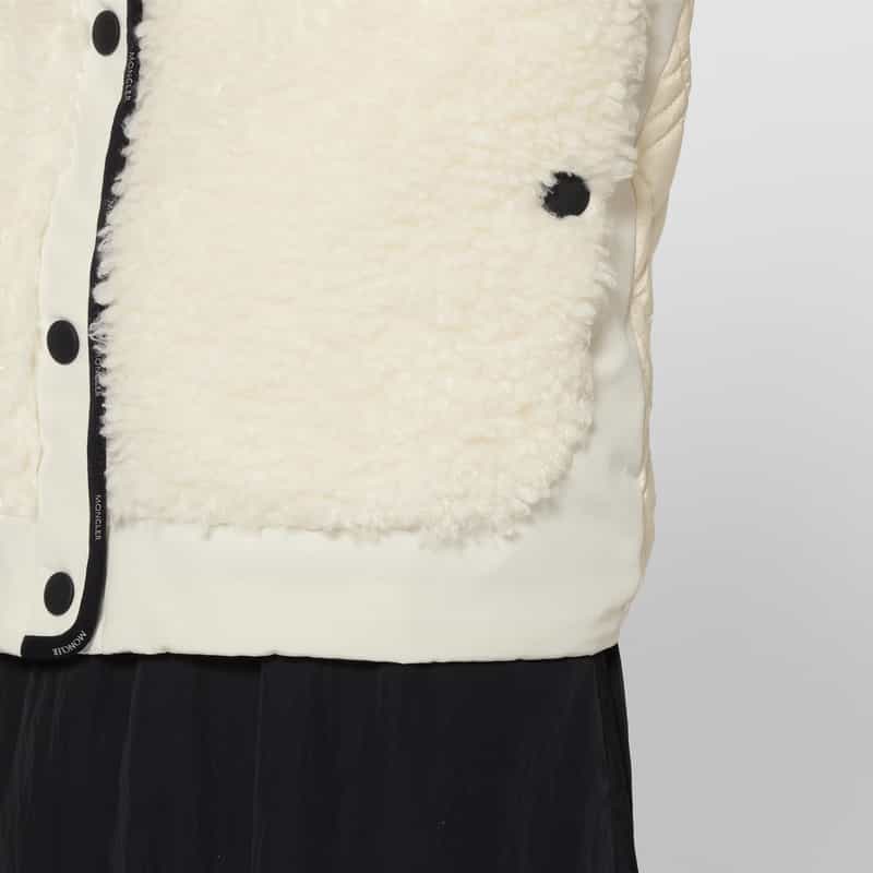 MONCLER MONCLER＜モンクレール＞ フリース ボタンダウンジャケット WHITE