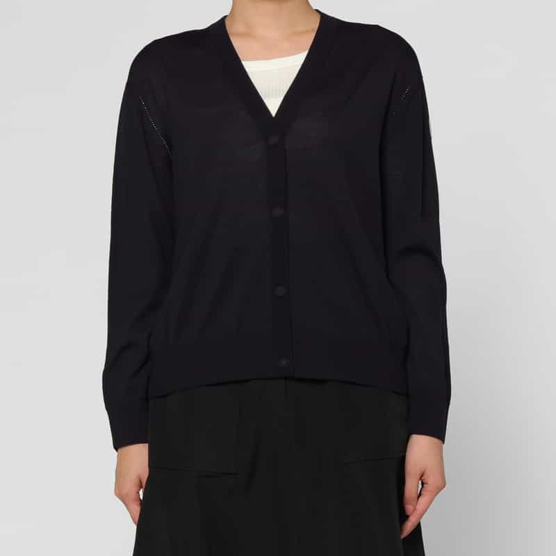 MONCLER MONCLER＜モンクレール＞ Vネック ニットカーディガン NAVY