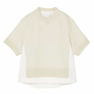 SACAI＜サカイ＞ コンビネーションコットンニットプルオーバー
