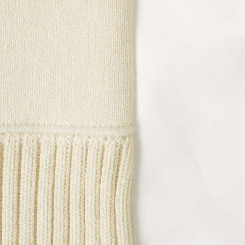 SACAI SACAI＜サカイ＞ コンビネーションコットンニットプルオーバー WHITE