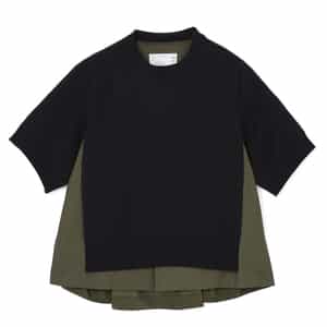 SACAI＜サカイ＞ コンビネーションコットンニットプルオーバー
