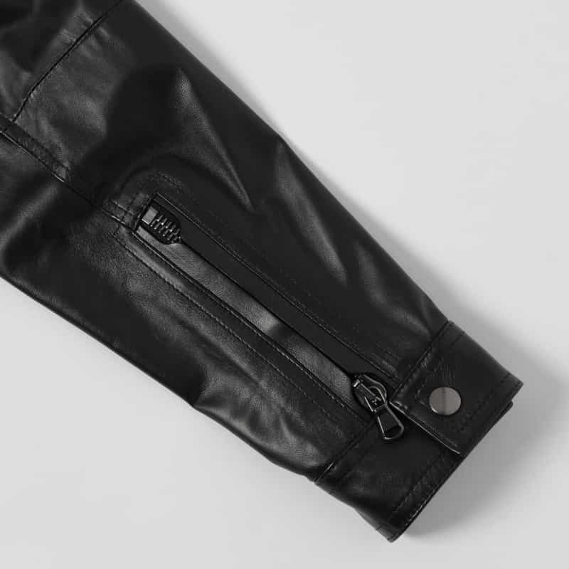 EMMETI EMMETI＜エンメティ＞ ジップアップレザージャケット“GIACOMO" BLACK