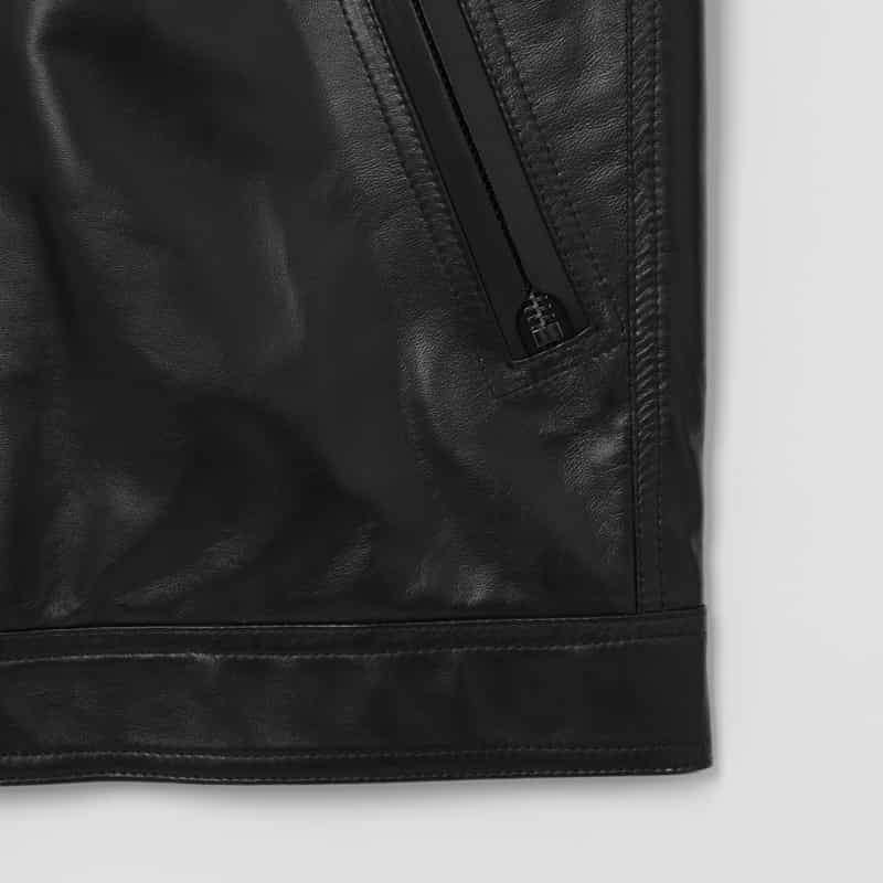EMMETI EMMETI＜エンメティ＞ ジップアップレザージャケット“GIACOMO" BLACK