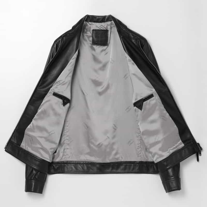 EMMETI EMMETI＜エンメティ＞ ジップアップレザージャケット“GIACOMO" BLACK