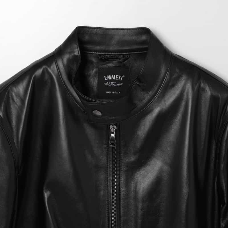 EMMETI EMMETI＜エンメティ＞ シングルライダースジャケット“JURI" BLACK