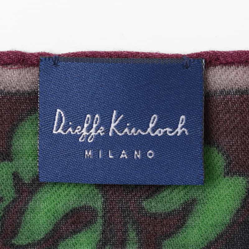DIEFFE KINLOCH DIEFFE KINLOCH＜ディエッフェ キンロック＞ ウールスカーフ（バッキンガム宮殿） WINE