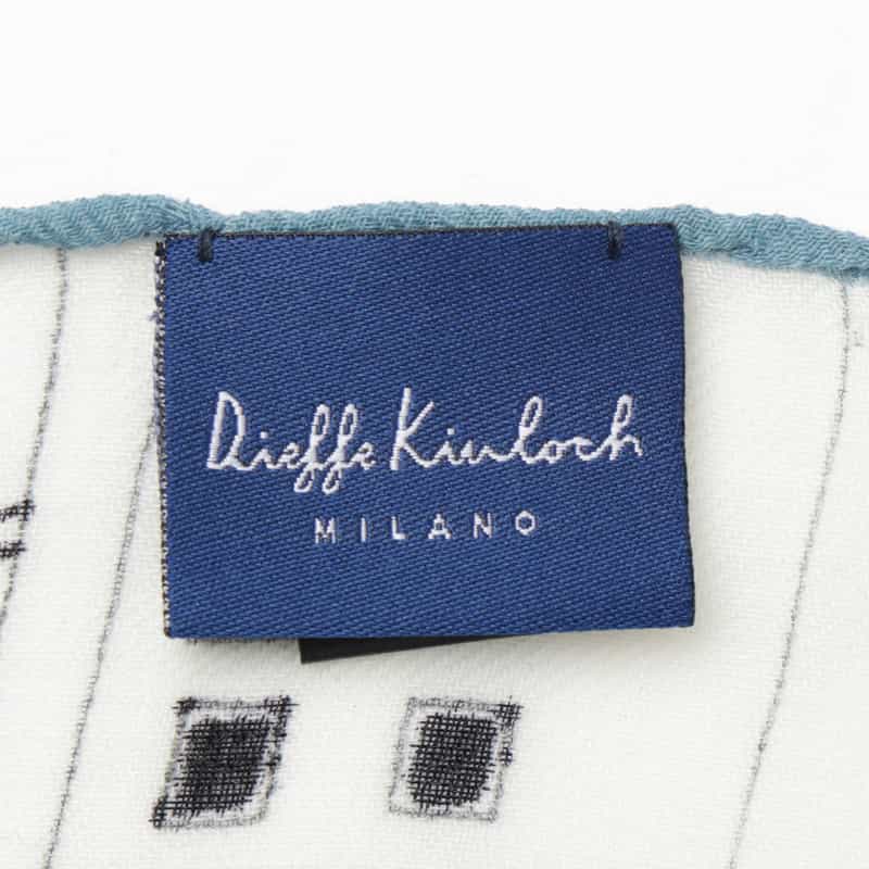 DIEFFE KINLOCH DIEFFE KINLOCH＜ディエッフェ キンロック＞ ウールスカーフ（サクレ・クール） BLUE