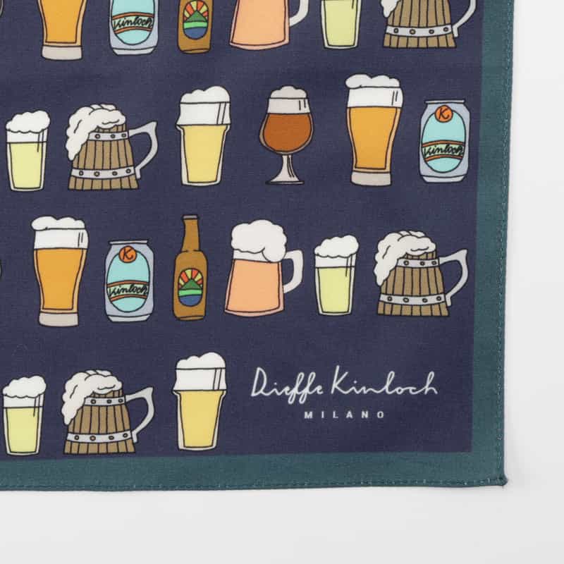DIEFFE KINLOCH DIEFFE KINLOCH＜ディエッフェ キンロック＞ ハンカチ NAVY