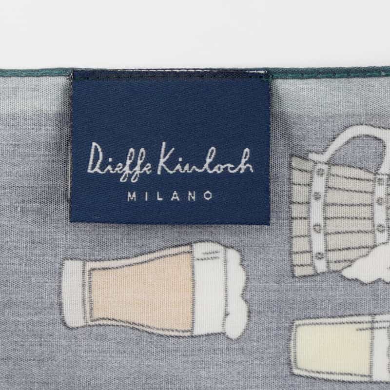 DIEFFE KINLOCH DIEFFE KINLOCH＜ディエッフェ キンロック＞ ハンカチ NAVY