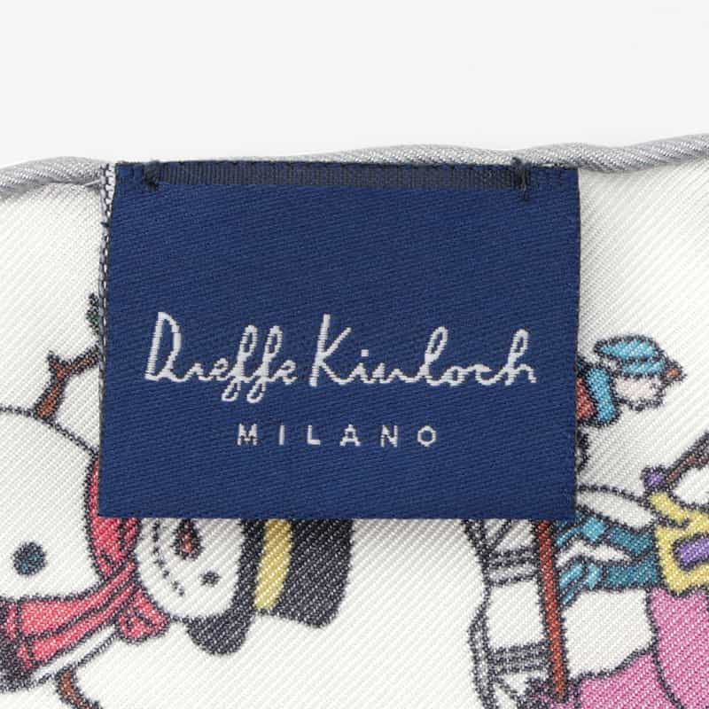 DIEFFE KINLOCH DIEFFE KINLOCH＜ディエッフェ キンロック＞ ポケットチーフ WHITE