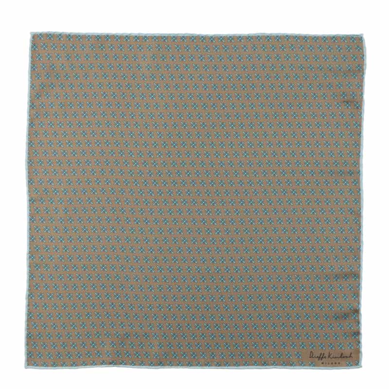 DIEFFE KINLOCH DIEFFE KINLOCH＜ディエッフェ キンロック＞ ポケットチーフ BROWN