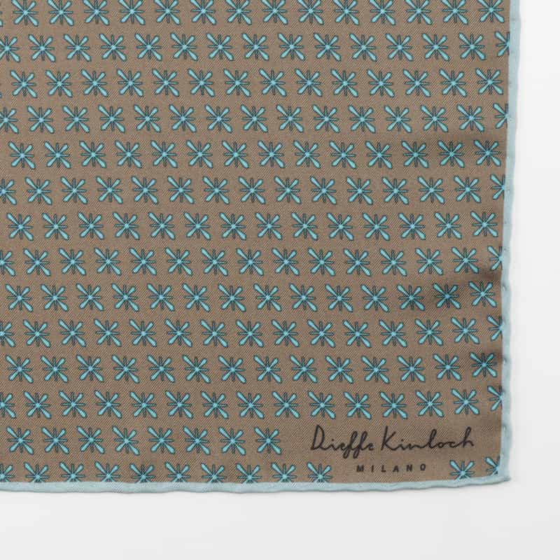 DIEFFE KINLOCH DIEFFE KINLOCH＜ディエッフェ キンロック＞ ポケットチーフ BROWN